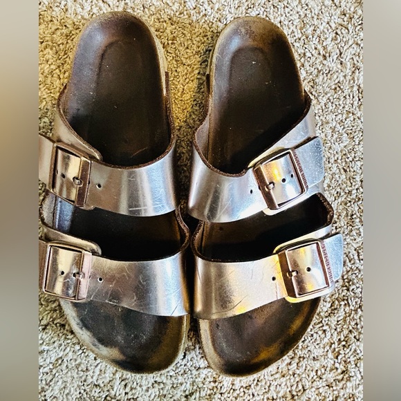 Birkenstock‎ Arizona Soft Footbed- Metallic Copper SZ 41 - Picture 5 of 8